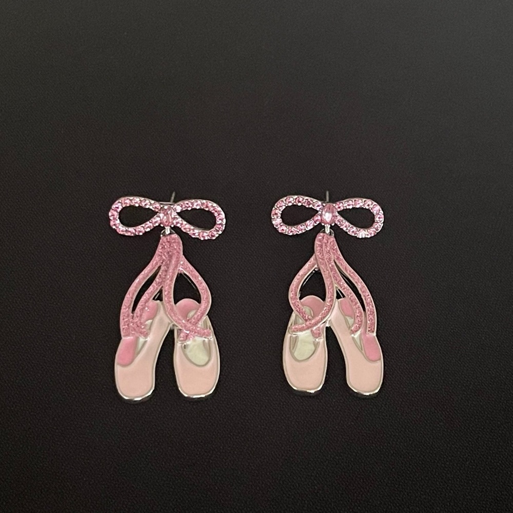 Sugar Fix ballet shoes earrings.
